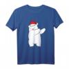 Dabbing Eisbär Weihnachtsmann Hut Weihnachtsmütze - Lustiges Polar Bären T-Shirt für Kinder & Erwachsene, perfektes Weihnachtsgeschenk für Bärenliebhaber