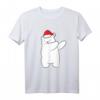 Dabbing Eisbär Weihnachtsmann Hut Weihnachtsmütze - Lustiges Polar Bären T-Shirt für Kinder & Erwachsene, perfektes Weihnachtsgeschenk für Bärenliebhaber