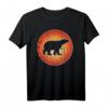 Eisbär Retro Vintage 60er 70er Jahre Sonnenuntergang T-Shirt für Tierliebhaber - Perfekt für Zoowächter & Säugetierfans