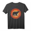 Eisbär Retro Vintage 60er 70er Jahre Sonnenuntergang T-Shirt für Tierliebhaber - Perfekt für Zoowächter & Säugetierfans