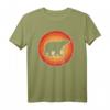 Eisbär Retro Vintage 60er 70er Jahre Sonnenuntergang T-Shirt für Tierliebhaber - Perfekt für Zoowächter & Säugetierfans