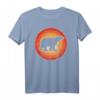 Eisbär Retro Vintage 60er 70er Jahre Sonnenuntergang T-Shirt für Tierliebhaber - Perfekt für Zoowächter & Säugetierfans