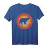 Eisbär Retro Vintage 60er 70er Jahre Sonnenuntergang T-Shirt für Tierliebhaber - Perfekt für Zoowächter & Säugetierfans