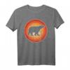Eisbär Retro Vintage 60er 70er Jahre Sonnenuntergang T-Shirt für Tierliebhaber - Perfekt für Zoowächter & Säugetierfans