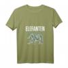 Damen Vintage Elefanten T-Shirt mit V-Ausschnitt - Perfektes Geschenk für Tierliebhaberinnen, Safari- und Zoo-Fans