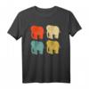 70er 80er Retro Elefanten T-Shirt – Geschenk für Safari- und Tierliebhaber, geeignet als Kostüm, Schlafanzug oder Geschenk zu Geburtstag & Weihnachten