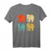 70er 80er Retro Elefanten T-Shirt – Geschenk für Safari- und Tierliebhaber, geeignet als Kostüm, Schlafanzug oder Geschenk zu Geburtstag & Weihnachten