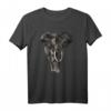Low Poly Art Elefant Afrika Geometrisches T-Shirt – Safari, Wilde Tiere & Vintage Afrika Design für Damen und Herren