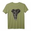 Low Poly Art Elefant Afrika Geometrisches T-Shirt – Safari, Wilde Tiere & Vintage Afrika Design für Damen und Herren