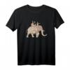 Indischer Elefanten T-Shirt - Geschenk für Elefantenliebhaber, Kinder und Erwachsene, mit Paisley-Design, klassisch geschnitten