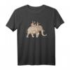 Indischer Elefanten T-Shirt - Geschenk für Elefantenliebhaber, Kinder und Erwachsene, mit Paisley-Design, klassisch geschnitten