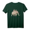 Indischer Elefanten T-Shirt - Geschenk für Elefantenliebhaber, Kinder und Erwachsene, mit Paisley-Design, klassisch geschnitten