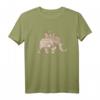 Indischer Elefanten T-Shirt - Geschenk für Elefantenliebhaber, Kinder und Erwachsene, mit Paisley-Design, klassisch geschnitten