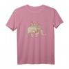 Indischer Elefanten T-Shirt - Geschenk für Elefantenliebhaber, Kinder und Erwachsene, mit Paisley-Design, klassisch geschnitten