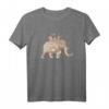 Indischer Elefanten T-Shirt - Geschenk für Elefantenliebhaber, Kinder und Erwachsene, mit Paisley-Design, klassisch geschnitten