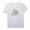 Indischer Elefanten T-Shirt - Geschenk für Elefantenliebhaber, Kinder und Erwachsene, mit Paisley-Design, klassisch geschnitten
