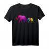 Autismus Mutter Elefant T-Shirt - Autism Awareness Day Geschenk für Mütter, die autistische Kinder durch das Leben führen