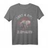 Nur ein Mädchen das Elefanten liebt - Elefant T-Shirt für Tierliebhaber, Safari-Fans & Naturliebhaber als Geschenk zu Weihnachten oder Geburtstag