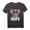 Elefant Kinder, Jungen, Damen T-Shirt mit witzigem Elefanten Nope Design – Perfekt als Geschenk zu Weihnachten und zum Geburtstag