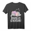 Lustiges Elefanten Schlafshirt - Pyjama Nachthemd für Damen und Herren als Geschenk für Langschläfer, Morgenmuffel und Tierliebhaber