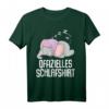 Lustiges Elefanten Schlafshirt - Pyjama Nachthemd für Damen und Herren als Geschenk für Langschläfer, Morgenmuffel und Tierliebhaber