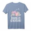 Lustiges Elefanten Schlafshirt - Pyjama Nachthemd für Damen und Herren als Geschenk für Langschläfer, Morgenmuffel und Tierliebhaber