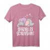 Lustiges Elefanten Schlafshirt - Pyjama Nachthemd für Damen und Herren als Geschenk für Langschläfer, Morgenmuffel und Tierliebhaber