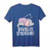 Lustiges Elefanten Schlafshirt - Pyjama Nachthemd für Damen und Herren als Geschenk für Langschläfer, Morgenmuffel und Tierliebhaber
