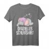 Lustiges Elefanten Schlafshirt - Pyjama Nachthemd für Damen und Herren als Geschenk für Langschläfer, Morgenmuffel und Tierliebhaber