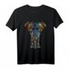Elefant Yoga Damen T-Shirt mit Mandala Ganesha Chakra Tribal Design – Perfekt für Yoga, Reisen & Geschenke für Tier- und Kulturbegeisterte