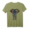 Elefant Yoga Damen T-Shirt mit Mandala Ganesha Chakra Tribal Design – Perfekt für Yoga, Reisen & Geschenke für Tier- und Kulturbegeisterte