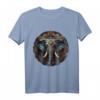 Elefant Kunst Mandala Tier Druck Motiv T-Shirt – Perfektes Geschenk für Tierliebhaber und Freunde