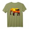 Elefant Afrika Sonnenuntergang Savanne T-Shirt – Stilvolles Natur-Design, ideales Geschenk für Safari- und Tierliebhaber zu Geburtstag und Weihnachten