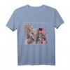 Patriotisches Esel & Elefant T-Shirt mit USA Flaggen - Überparteiliches Design für Wahlen, Feiertage & Patriotische Anlässe