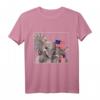 Patriotisches Esel & Elefant T-Shirt mit USA Flaggen - Überparteiliches Design für Wahlen, Feiertage & Patriotische Anlässe