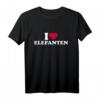 Ich liebe Elefanten T-Shirt – Perfekt für Tierliebhaber, Safari- und Wildnisfans
