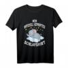 Mein Offiziell Geprüftes Schlafshirt mit süßem Elefantenmotiv – Klassisch geschnitten, doppelt genähter Saum für maximalen Komfort