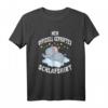 Mein Offiziell Geprüftes Schlafshirt mit süßem Elefantenmotiv – Klassisch geschnitten, doppelt genähter Saum für maximalen Komfort