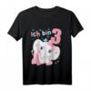 Ich bin 3 Elefanten - Süßes Kinder T-Shirt zum 3. Geburtstag für Jungen und Mädchen, ideales Geschenk & Deko