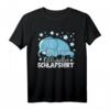 Offizielles Schlafshirt Elefant Schlaf Pyjama für Damen – Kuscheliges Nachtoutfit mit Sternen, perfektes Geschenk für Nachteulen, Langschläfer & Weihnachten