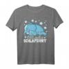 Offizielles Schlafshirt Elefant Schlaf Pyjama für Damen – Kuscheliges Nachtoutfit mit Sternen, perfektes Geschenk für Nachteulen, Langschläfer & Weihnachten