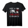 Elefantenliebhaber T-Shirt - Klassisch geschnitten mit doppelt genähtem Saum für Tierfreunde