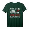 Elefantenliebhaber T-Shirt - Klassisch geschnitten mit doppelt genähtem Saum für Tierfreunde