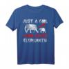 Elefantenliebhaber T-Shirt - Klassisch geschnitten mit doppelt genähtem Saum für Tierfreunde
