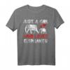 Elefantenliebhaber T-Shirt - Klassisch geschnitten mit doppelt genähtem Saum für Tierfreunde