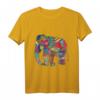 Bunter Elefant T-Shirt mit indischem Muster – Symbol für Ruhe, Kraft und Unterbewusstsein