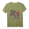 Bunter Elefant T-Shirt mit indischem Muster – Symbol für Ruhe, Kraft und Unterbewusstsein