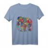 Bunter Elefant T-Shirt mit indischem Muster – Symbol für Ruhe, Kraft und Unterbewusstsein