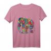 Bunter Elefant T-Shirt mit indischem Muster – Symbol für Ruhe, Kraft und Unterbewusstsein