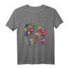 Bunter Elefant T-Shirt mit indischem Muster – Symbol für Ruhe, Kraft und Unterbewusstsein
